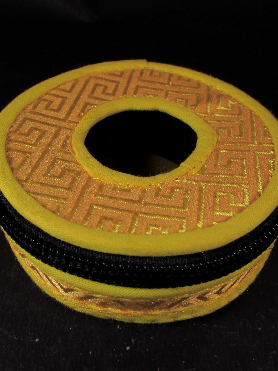8 cm Tingsha cymbal bell case bag Nepal - TN34