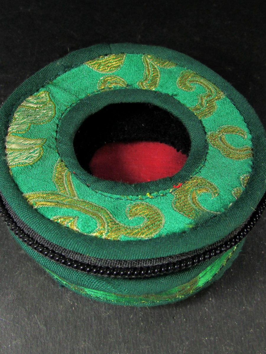 9.5 cm Tingsha box cymbal bell case Nepal - TN56