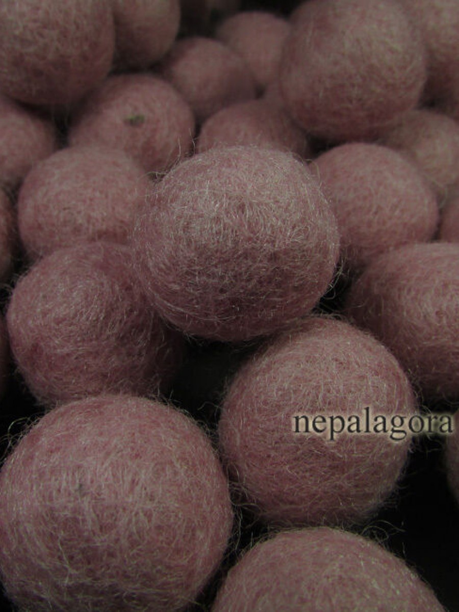 Decorative Felt Ball 2cm Baby Pink Color - F97