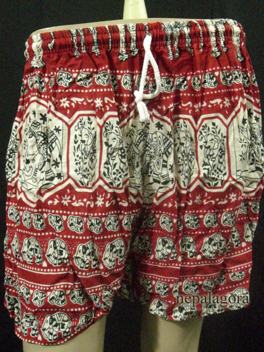 Elephant Printed Summer Women Shorts - Tr465