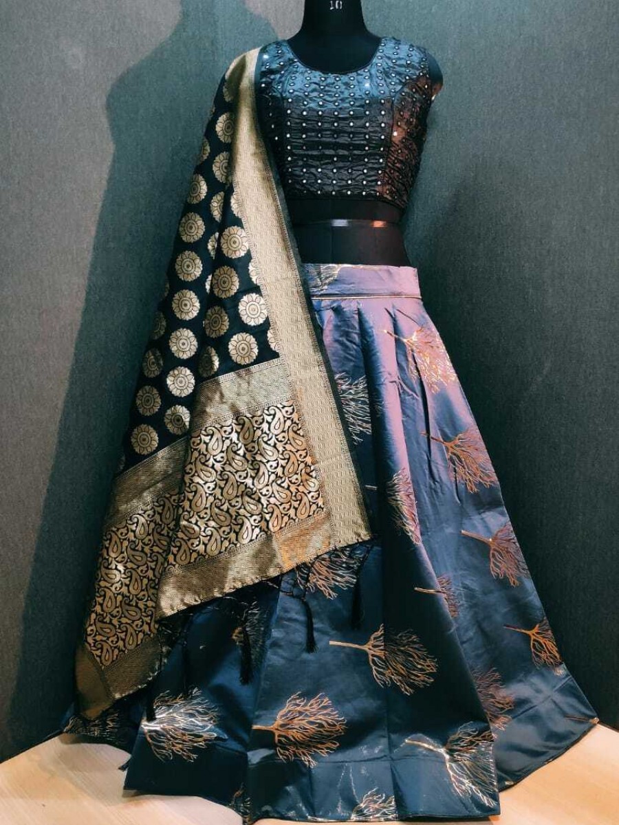 Ethnic Bollywood Traditional Dress Banarasi lehenga- L55B