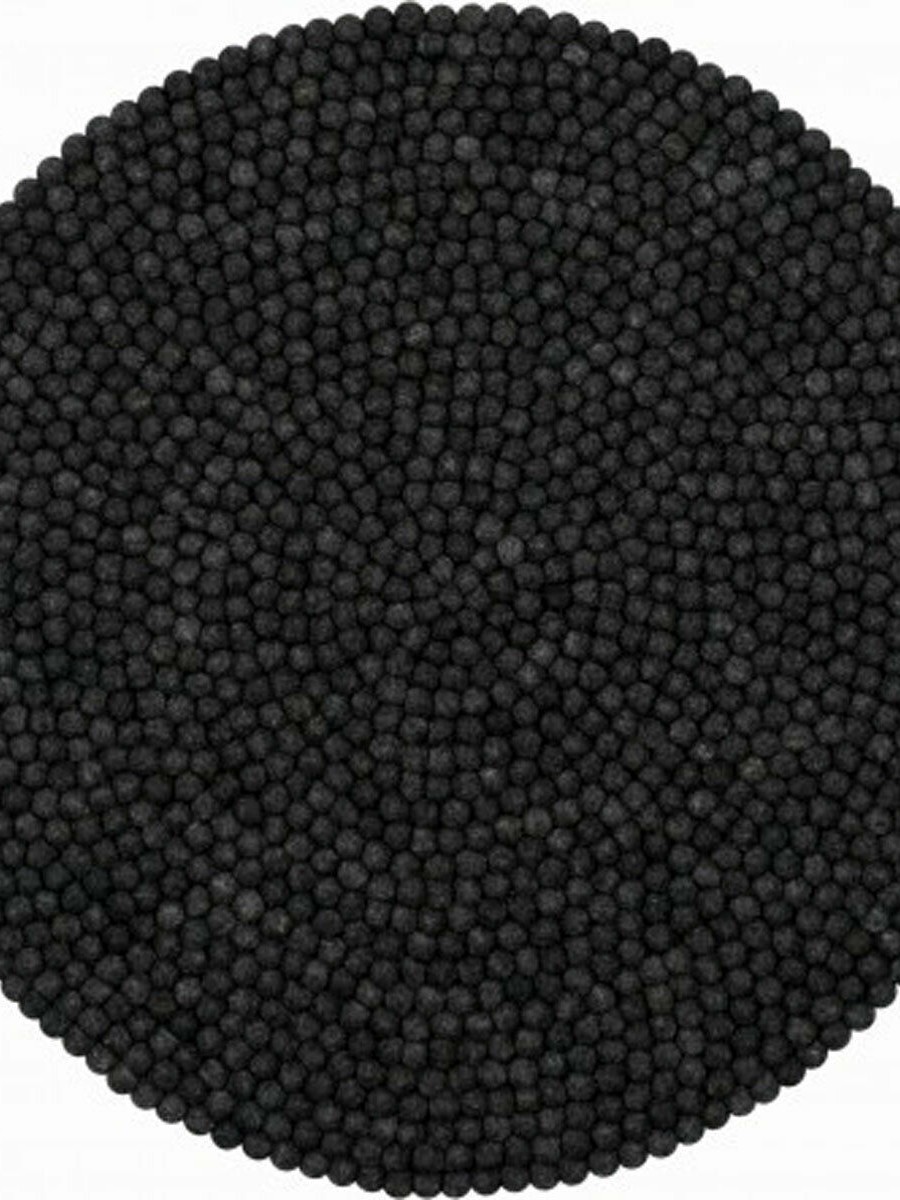 F152 Felt ball pom pom Round 90 cm rug carpet Mat Nepal