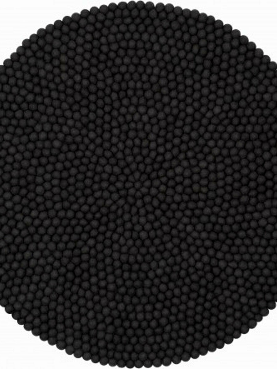 F155 Felt ball pom pom Round 90 cm rug carpet Mat Nepal