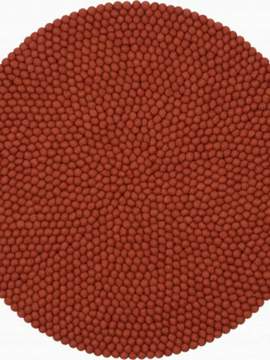 F158 Felt ball pom pom Round 90 cm rug carpet Mat Nepal