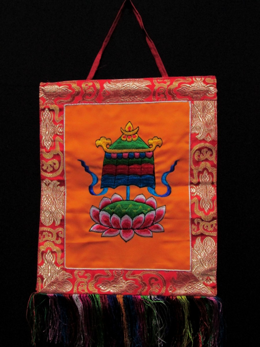 Victory Banner Embroidery Thanka hanging - Th174