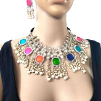 Bold Gypsy Oxidized Ethnic Banjara Choker Coin Afghan Kuchi New Necklace