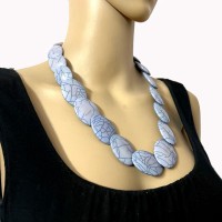 Ethnic Retro Fashion Resin Oval Shape Beads Tibetan Necklace India Jewelry