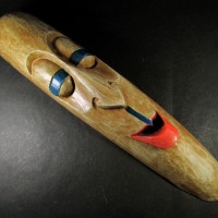 Hand Craft wooden Long Face Joker Tribal Mask Art Decor Wall Hanging Nepal