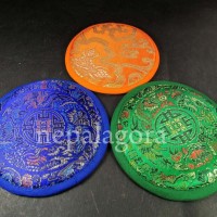 Handmade 12cm set of 3 silk brocade singing bowl cushion Pillow Mat Nepal
