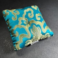 Handmade 4 inch brocade Buddhist square singing bowl cushion Pillow Nepal