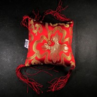 Handmade 4 inch brocade Buddhist square singing bowl cushion Pillow Nepal