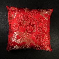 Handmade 4 inch brocade Buddhist square singing bowl cushion Pillow Nepal