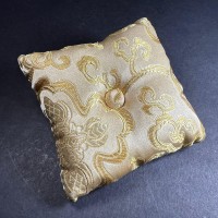 Handmade 4 inch brocade Buddhist square singing bowl cushion Pillow Nepal
