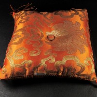 Handmade 7 inch silk brocade square singing bowl cushion Pillow Nepal