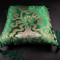 Handmade 7 inch silk brocade square singing bowl cushion Pillow Nepal