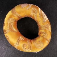 Handmade Buddhist Brocade round 10.5 inch silk singing bowl cushion ring Nepal