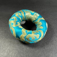 Handmade Buddhist Brocade round 12 inch silk singing bowl cushion ring Nepal