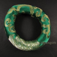 Handmade Buddhist Brocade round 4 inch silk singing bowl cushion ring Nepal