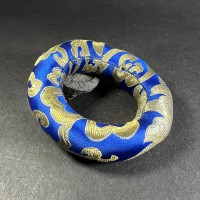 Handmade Buddhist Brocade round 13 inch silk singing bowl cushion ring Nepal