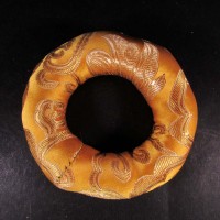 Handmade Buddhist Brocade round 13 inch silk singing bowl cushion ring Nepal