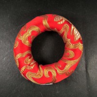 Handmade Buddhist Brocade round 13 inch silk singing bowl cushion ring Nepal