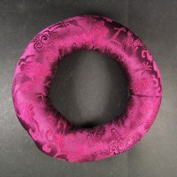 Handmade Buddhist Brocade round 20 inch silk singing bowl cushion ring Nepal