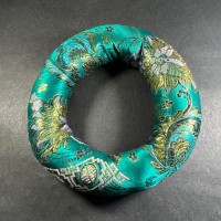 Handmade Buddhist Brocade round 22 inch silk singing bowl cushion ring Nepal