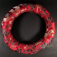 Handmade Buddhist Brocade round 22 inch silk singing bowl cushion ring Nepal