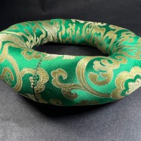 Handmade Buddhist Brocade round 30 inch silk singing bowl cushion ring Nepal