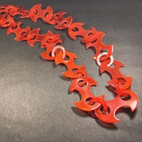 Handmade Massive Tribal Ethnic HORN Links Gift Chunky Necklace