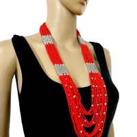 Long Multi Strand Boho Ethnic Tribal Handmade TIBET Fashion Necklace Women