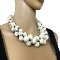 Resin Handmade Women Collar Necklace Chunky Trendy Gift Christmas Jewelry