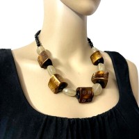 TIBET Gypsy Resin Bead Bold Fashion Chunky Handmade Necklace Women Jewelry