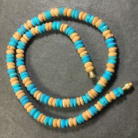 TIBETAN FASHION Ethnic BOLD Tribal Multicolored BONE Bead surfer NECKLACE