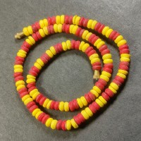 TIBETAN FASHION Ethnic BOLD Tribal Multicolored BONE Bead surfer NECKLACE