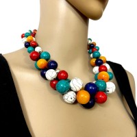 TIBETAN Multi color Resin Bold Handmade Fashion Collar Necklace Jewelry