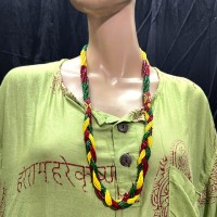 Tribal Ethnic multicolor Pote Bead Gypsy Style Handmade wedding Necklace