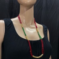 Tribal Ethnic multicolor Pote Bead Gypsy Style Handmade wedding Necklace