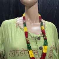 Tribal Ethnic multicolor Pote Bead Gypsy Style Handmade wedding Necklace